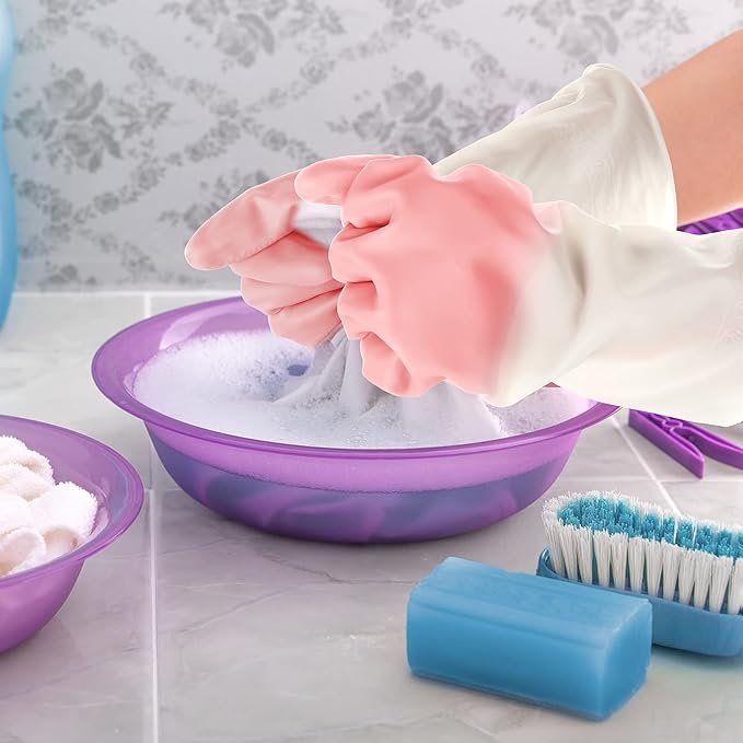 Long Rubber Gloves Cleaning Dishwashing Kitchen Dish Washing Cooking Household Hand Dishwasher Bathroom Garden