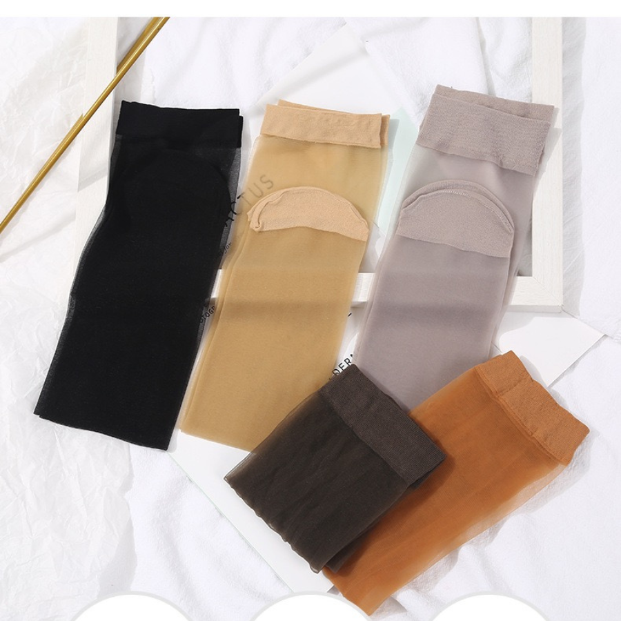 Sheer Knee High Stockings 20D Knee High Socks Elastic Soft Nylon Socks for Women Girls
﻿