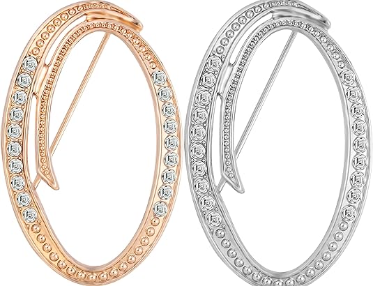2PCS Golden and silvery letter brooch pins for women fashion 26 letters A~Z Gold silver rhinestone men Women's alphabet initial brooches pin for clothing Christmas stockings bulk