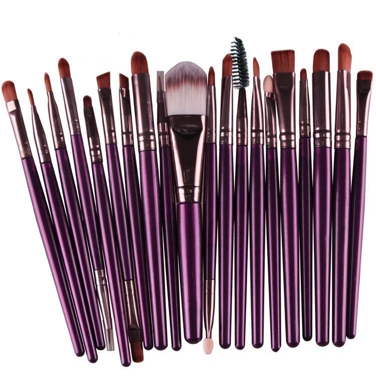 Set of 20pcs Cosmetic Makeup Brushes Set Powder Foundation Eyeliner Eyeshadow Lip Brush for Beautiful Female