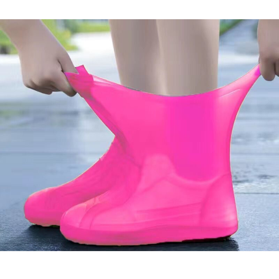 1 Pair Reusable Shoes Cover for Rain, Silicone Shoes Covers for Men Women, Non-Slip Outdoor Waterproof Shoe Protectors