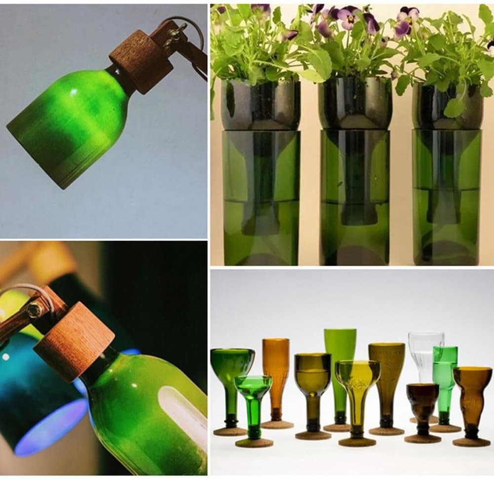 Glass Bottle Cutter, Mini Portable Glass Bottle DIY Craft Tool, Bottle Cutter & Glass Cutter Kit for Cutting Wine, Beer, Whiskey, etc