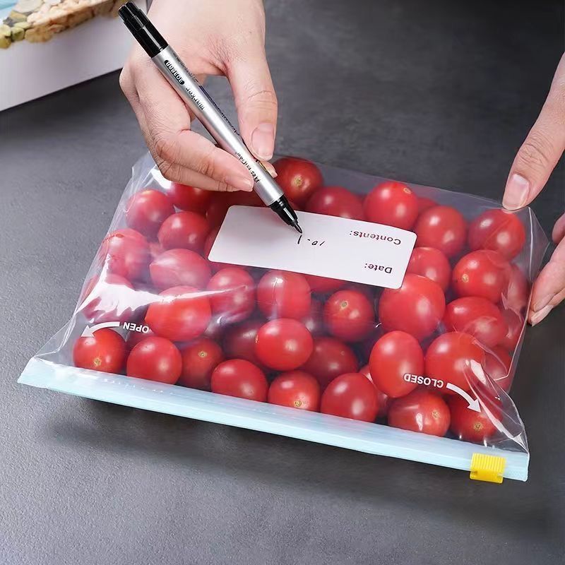 Reusable Freezer Bags, Large Reusable Ziploc Bags Silicone Airtight & Leakproof, 100% Food Grade Reusable Silicone Food Storage Bags, Silicone Snack Bags for Travel & Camping