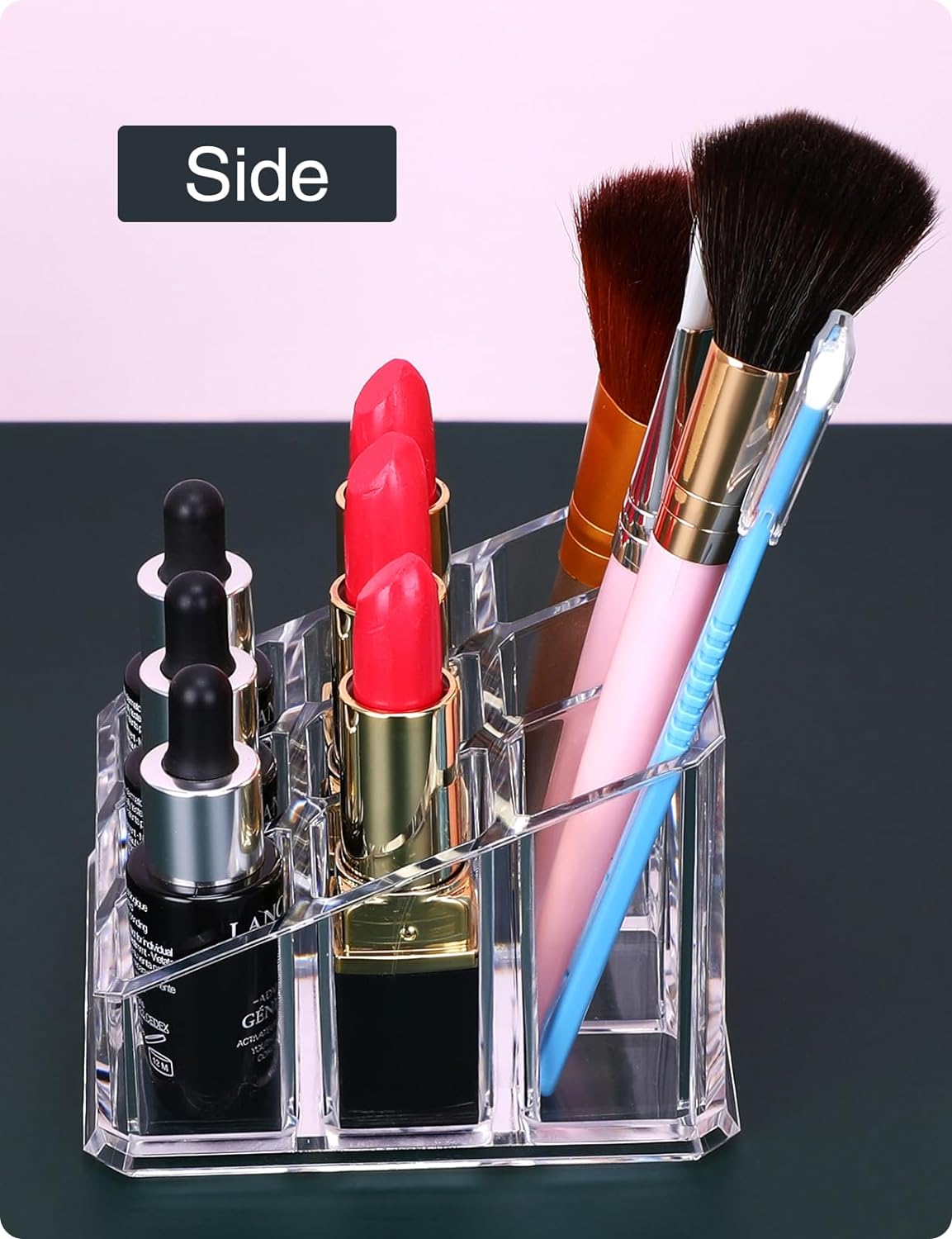 Lipstick Lip Gloss Organizer,Small Clear Acrylic Compact Essential Oil Rollerball Perfume Holder
