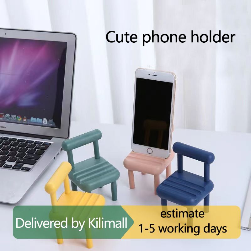 Chair shaped mobile phone holder one pice