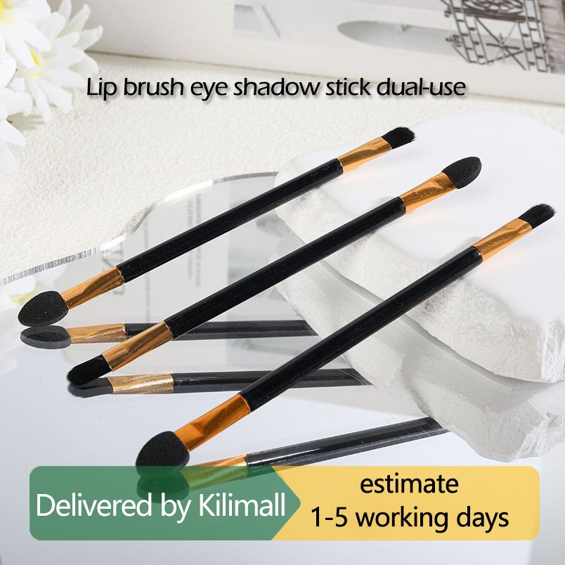 Dual purpose lip brush, eye shadow stick, integrated makeup brush, portable eye makeup brush, makeup tools