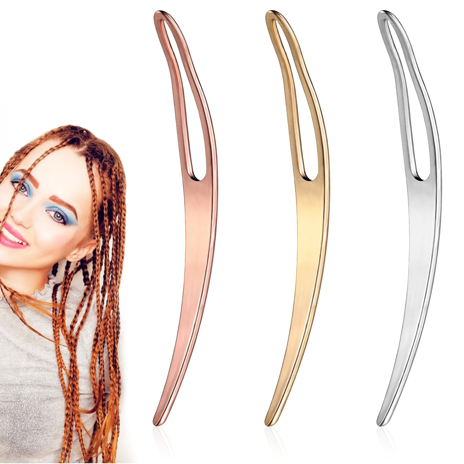 Interlocking Tool for Locs, Microlocs Retighten Tool for Dreadlocks Sisterlocks Easyloc Hair Interlocking Tool, Dreadlock Crochet Needle Tightening Accessories