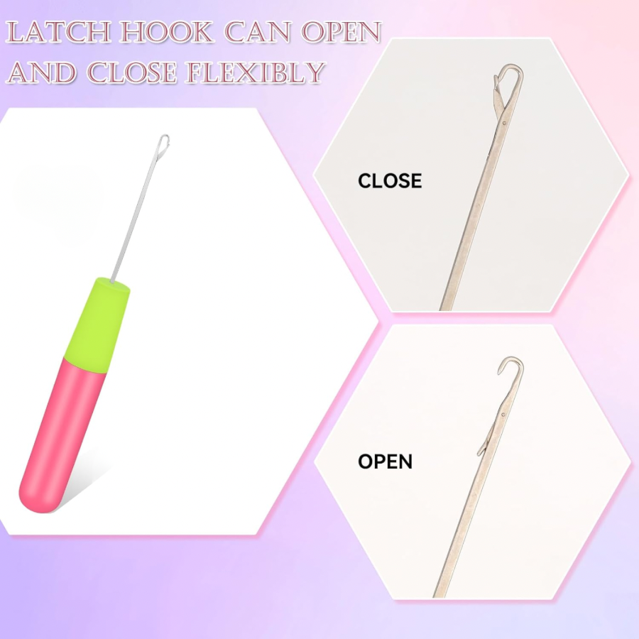 Latch Hook Crochet Needle for Hair Tool Kits Braid Hair and Hair Extension