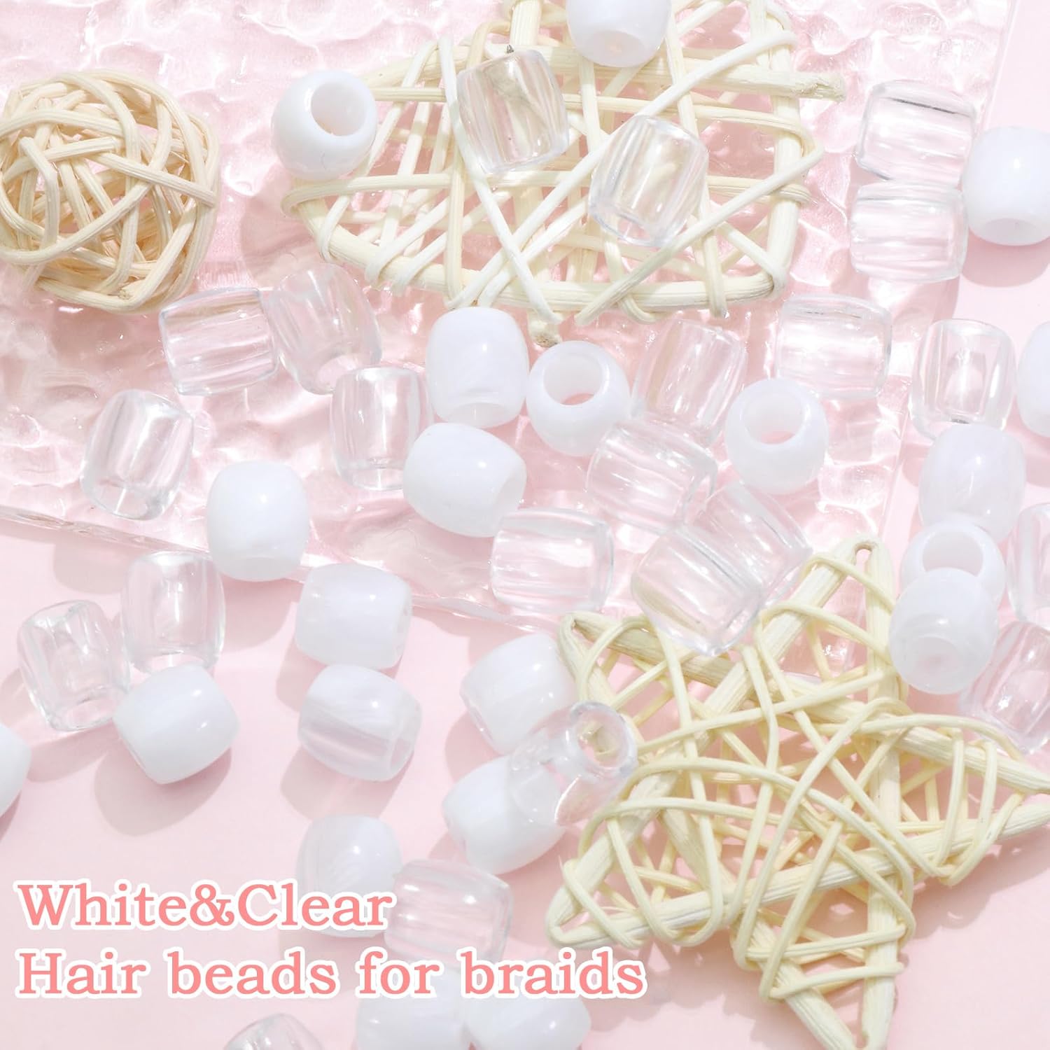 100 pcs Dreadlocks Beads Hair Braid Rings Clips Dread Locks Hair Braiding Metal Cuffs Decoration/Accessories Jewelry, unisex