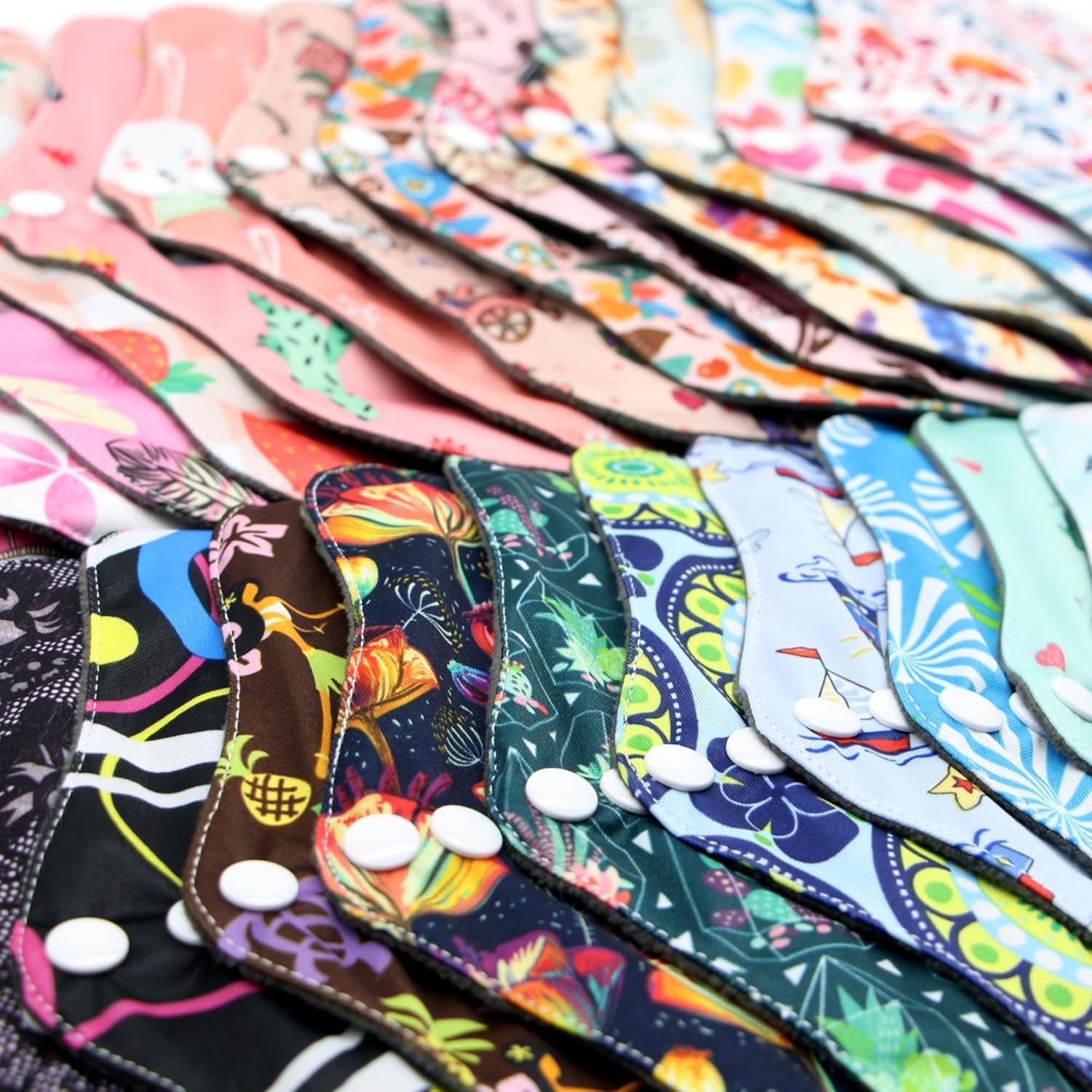 Reusable Menstrual Pads - Bamboo Charcoal Menstrual Heavy Incontinence Pads |Sanitary Pads - Random Color