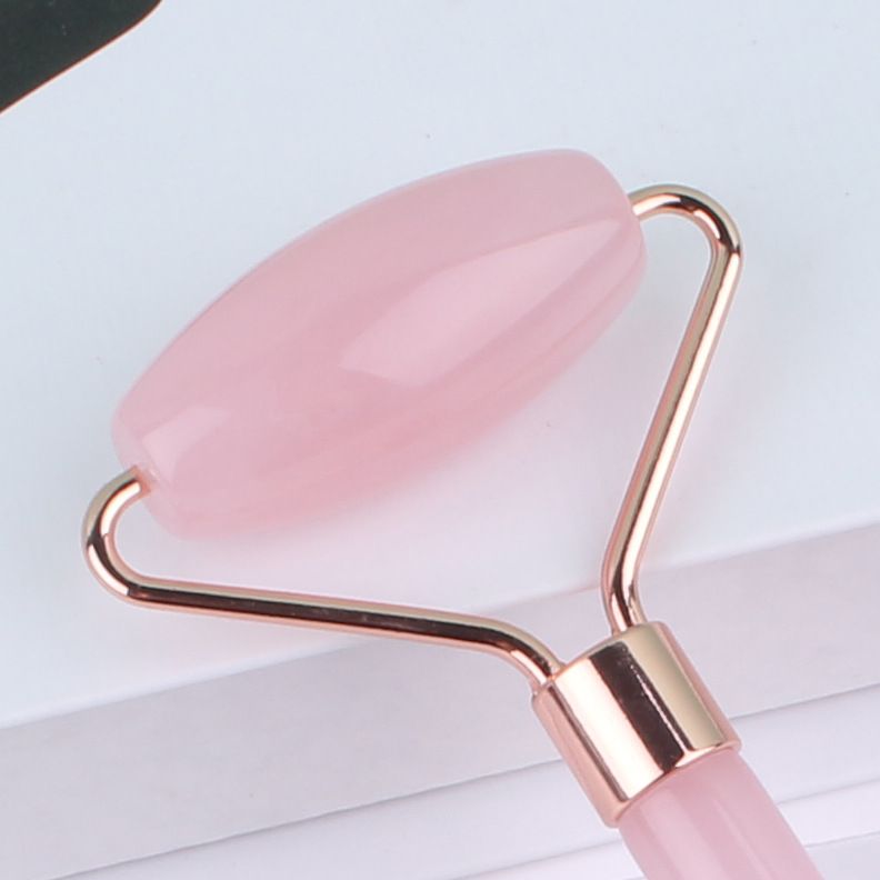 Imitation jade beauty stick facial beauty massage roller resin beeswax powder crystal dual head roller massager