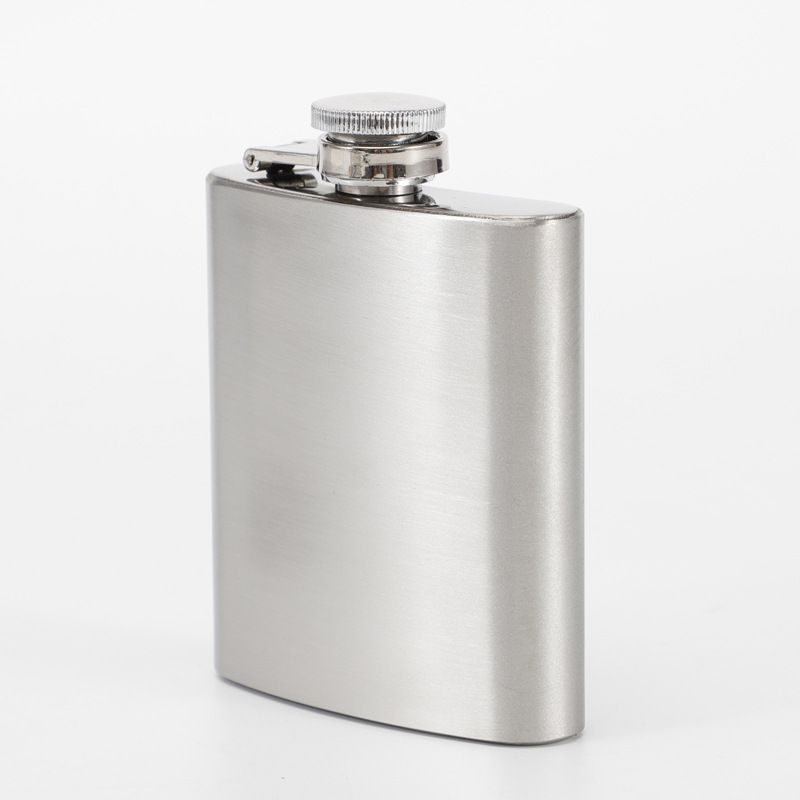 Hip Flask Pocket Alcohol Dranking Flask 9 OZ Stainless Steel Leak proof with Funnel Flask set (245ml Silver)