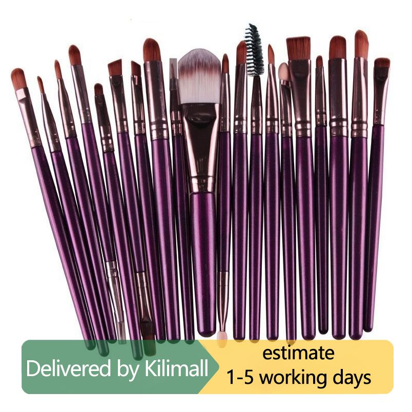 Set of 20pcs Cosmetic Makeup Brushes Set Powder Foundation Eyeliner Eyeshadow Lip Brush for Beautiful Female
