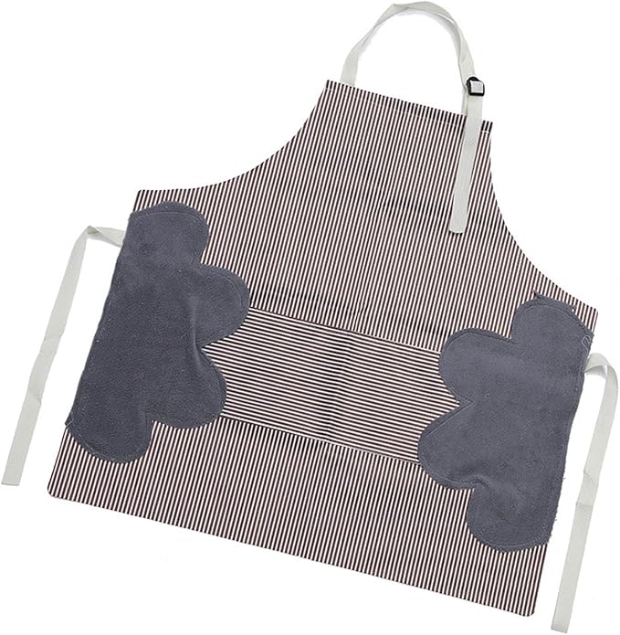 Women Kitchen Apron with Hand Wipe Pockets，Big Pocket,Hand-wiping, Cooking Baking