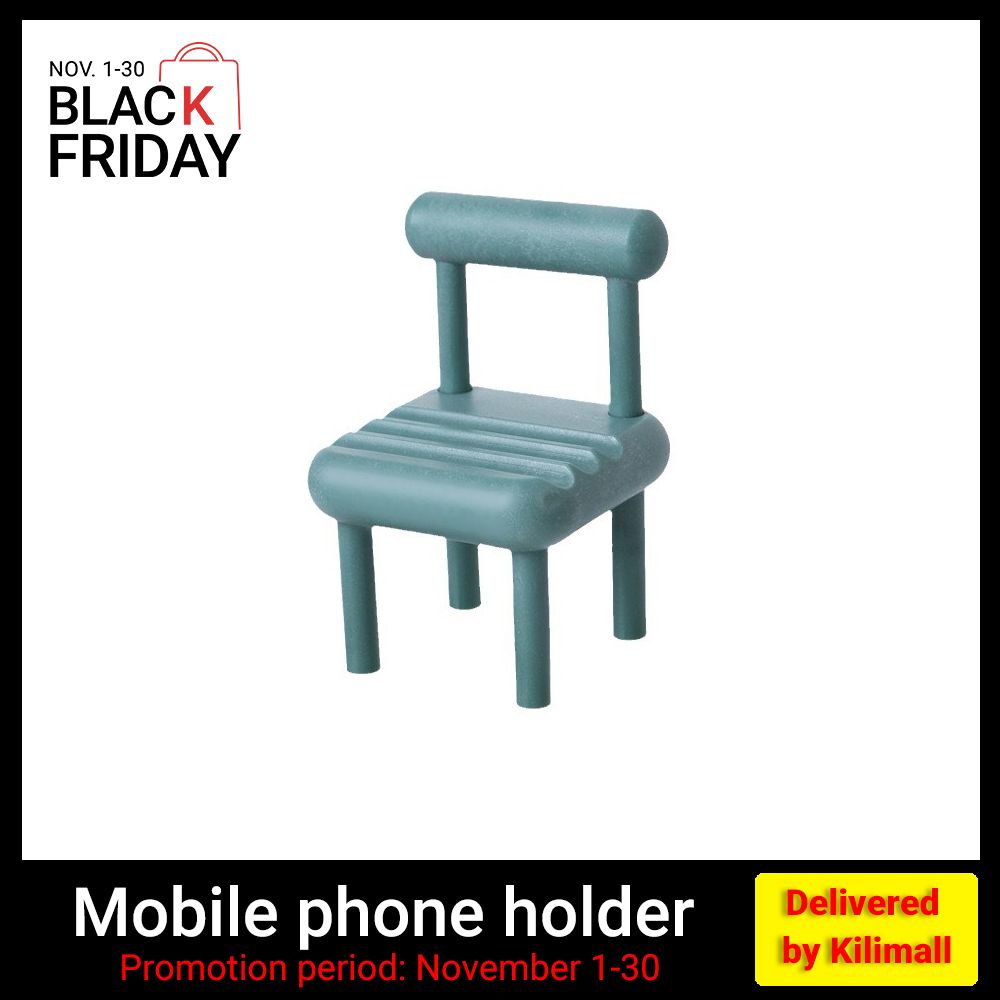 Chair shaped mobile phone holder one pice