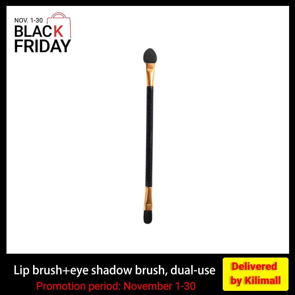 Dual purpose lip brush, eye shadow stick, integrated makeup brush, portable eye makeup brush, makeup tools
