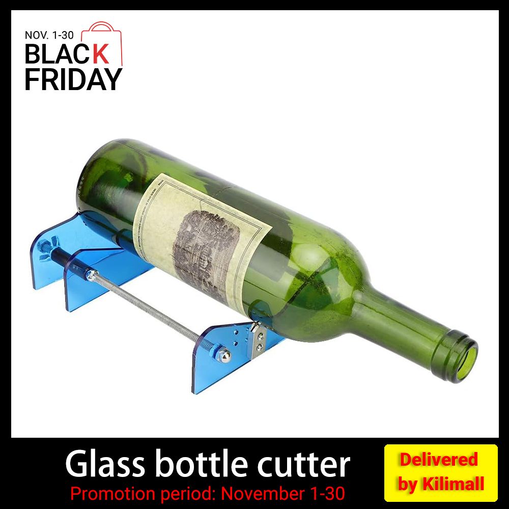 Glass Bottle Cutter, Mini Portable Glass Bottle DIY Craft Tool, Bottle Cutter & Glass Cutter Kit for Cutting Wine, Beer, Whiskey, etc