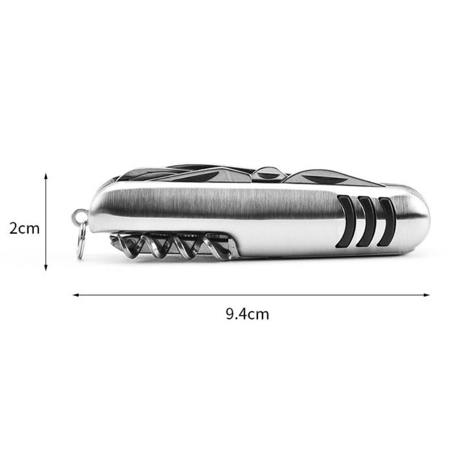 Multi Function Mini Knife - Best Keychain Accessories - Small Utility Multi Purpose Tool Camping Hiking - Cool Mens Birthday Gift Ideas for Men and Women