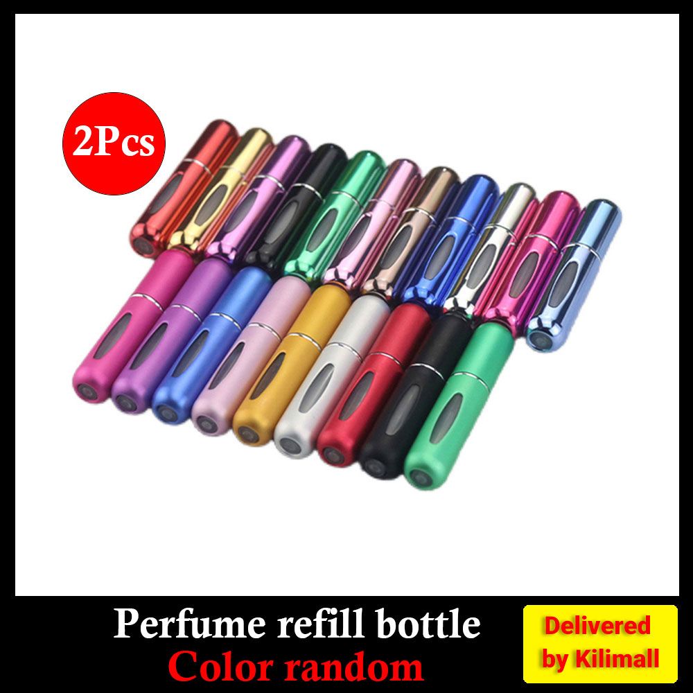 2 Pcs Mini Refillable Perfume Atomizer Bottles,5ml Travel Size Spray Bottles,Empty Perfume Refill Pump for Traveling and Outgoing