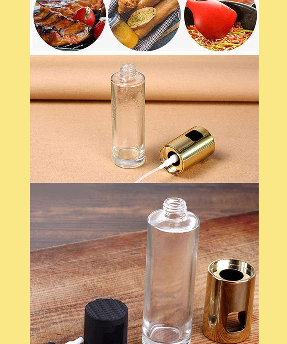 Oil Sprayer for Cooking, Olive Oil Spray Sprayer Mister, Oil Dispenser Glass Bottle for Kitchen Baking, Salad, BBQ, Roasting, Grilling, 100ml