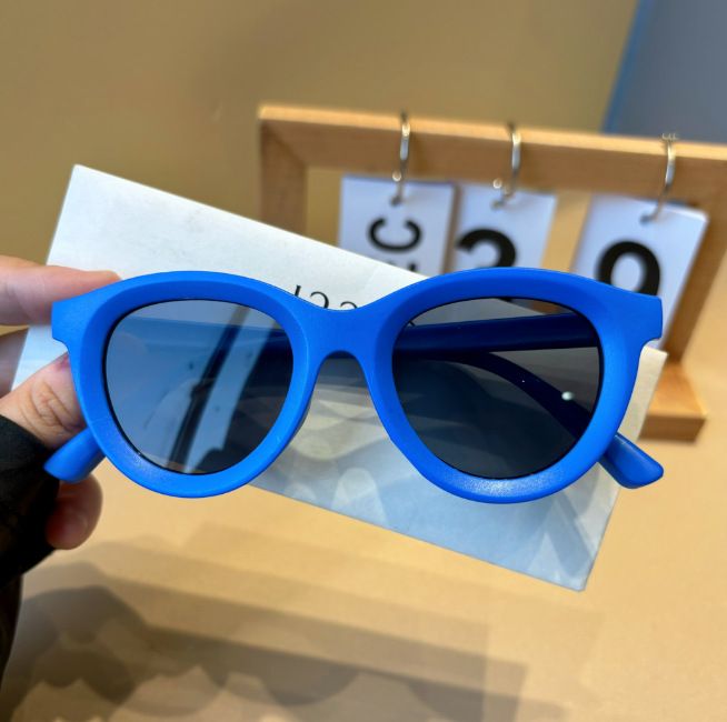 Dopamine Candy Color Matte Children's Sunglasses Wholesale Fashion Retro Versatile Sunshade Children Sunscreen Baby