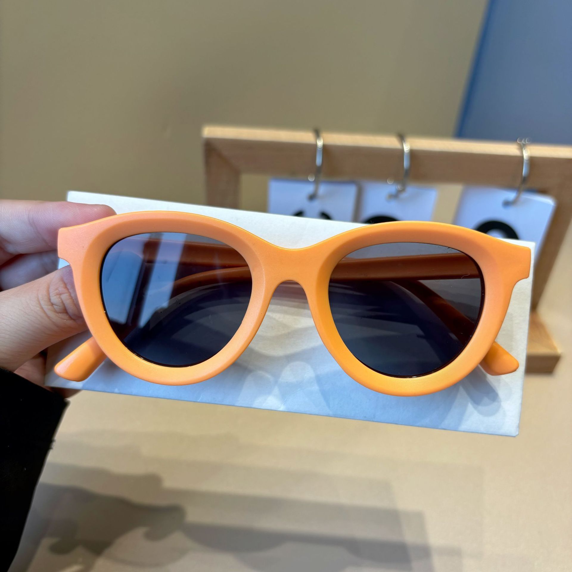 Dopamine Candy Color Matte Children's Sunglasses Wholesale Fashion Retro Versatile Sunshade Children Sunscreen Baby
