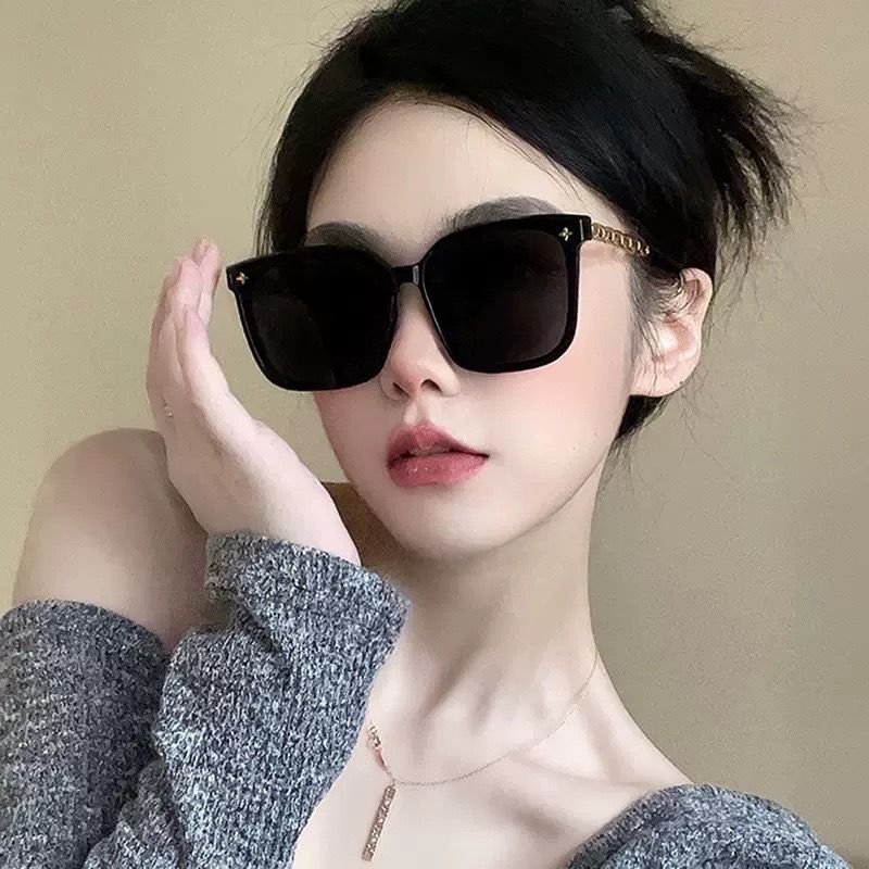 New Korean retro sunglasses, internet celebrity Instagram, trendy, fashionable, personalized, high-end, sunglasses, high-end