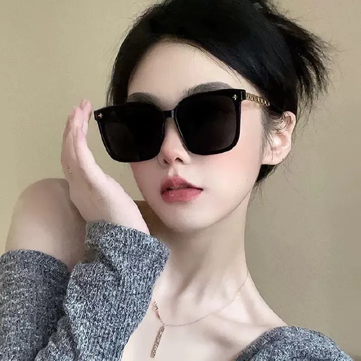 New Korean retro sunglasses, internet celebrity Instagram, trendy, fashionable, personalized, high-end, sunglasses, high-end