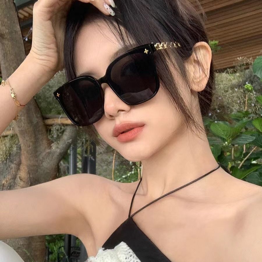 New Korean retro sunglasses, internet celebrity Instagram, trendy, fashionable, personalized, high-end, sunglasses, high-end