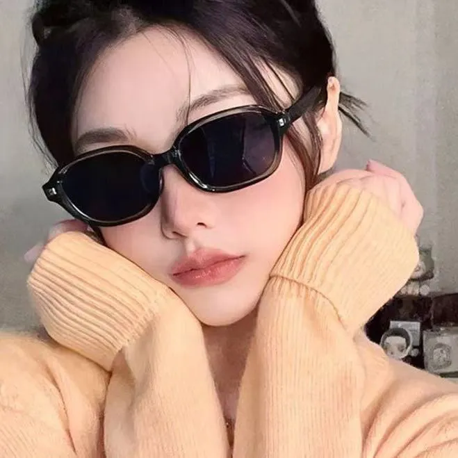 New Fashion Korean Foldable Portable Retro Sunglasses, Internet Celebrity Instagram Trendy Fashion Advanced Sunglasses