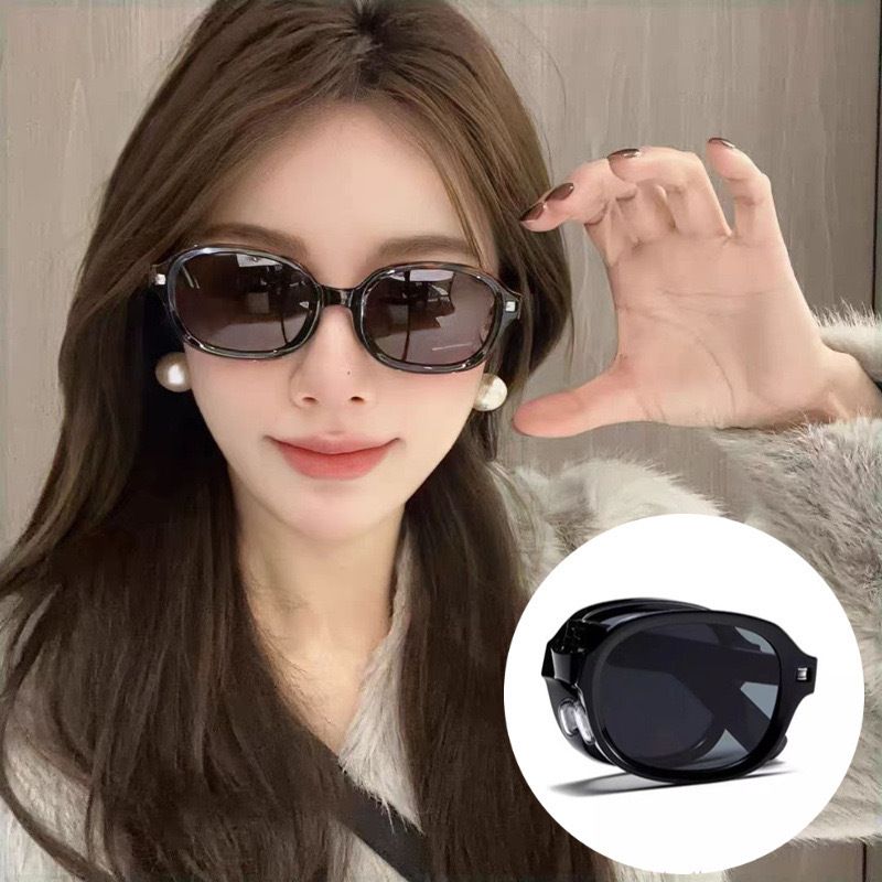 New Fashion Korean Foldable Portable Retro Sunglasses, Internet Celebrity Instagram Trendy Fashion Advanced Sunglasses