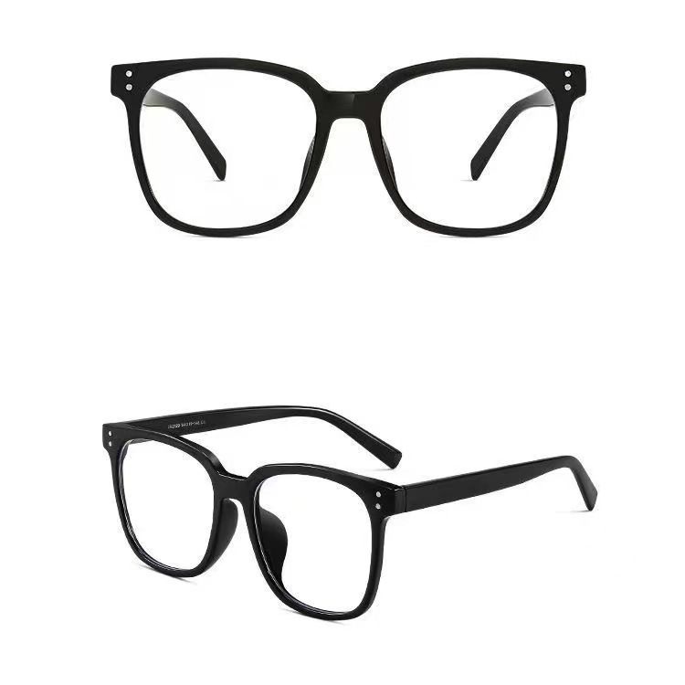 New flat mirror, Xiaohongshu, retro small frame anti blue light glasses, popular face enhancing small box glasses