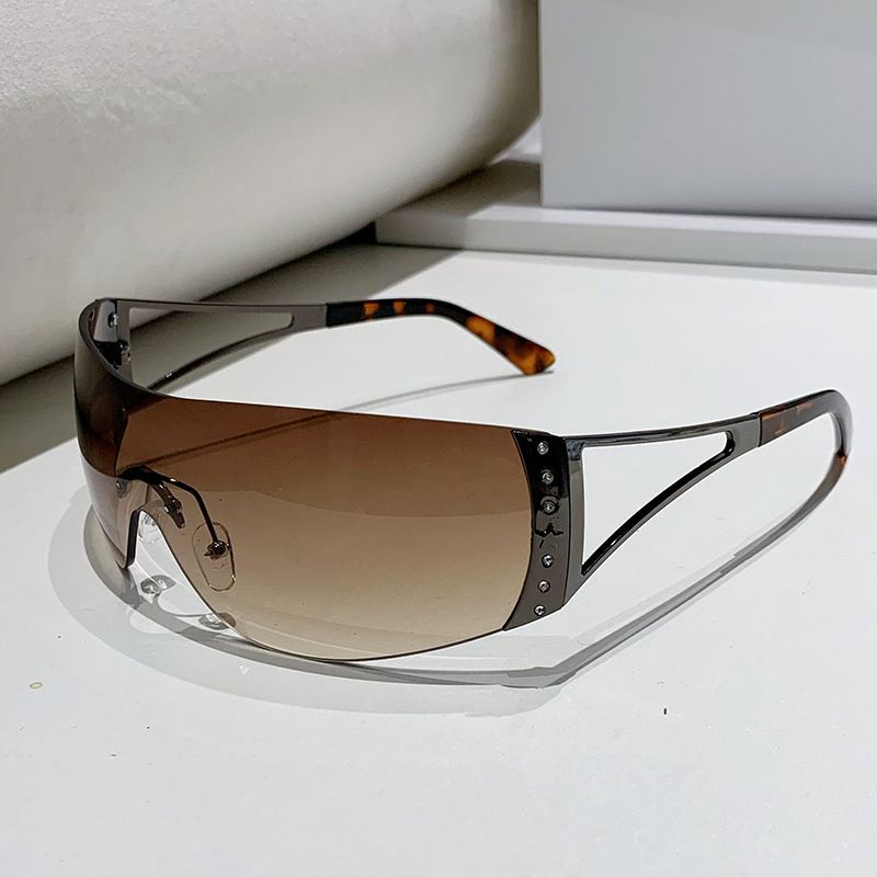 European and American retro diamond studded sunglasses, millennium vintage Y2K hot girl sunglasses, cross-border future technology sports sunglasses