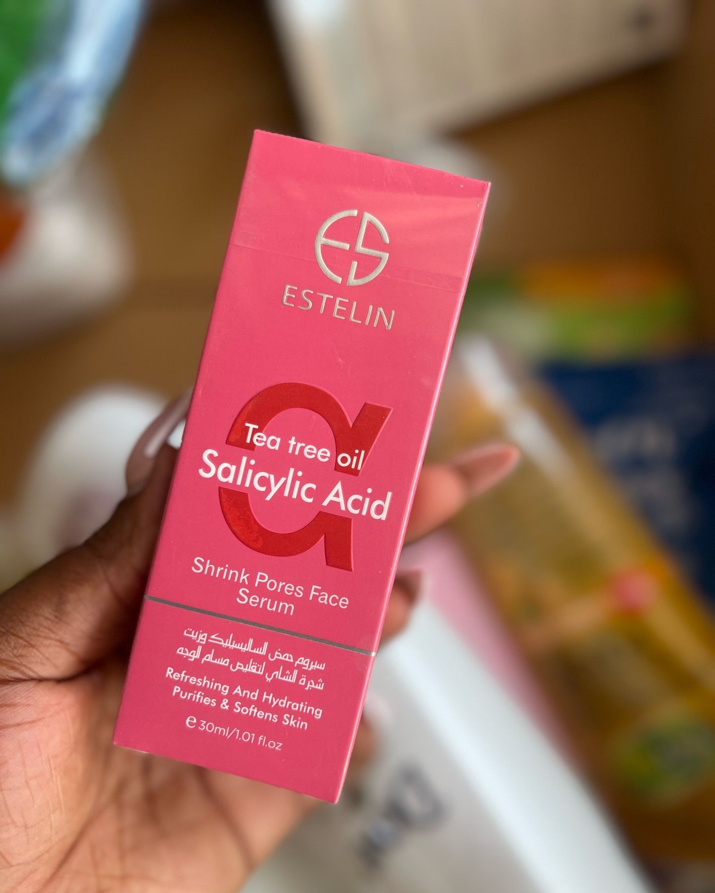 2 Packs Estelin Tea Tree Oil & Salicylic Acid Serum 30ml X 2 Control Excessive Oil Clears Clogged Pores Refreshing And Hydrating Purifies And Softens Skin Face Serum