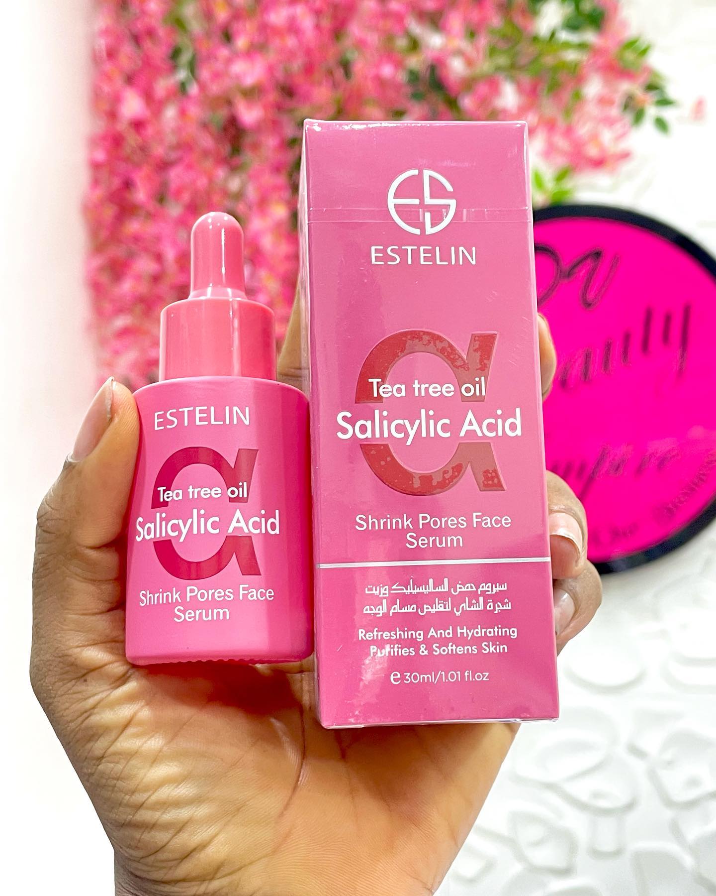 2 Packs Estelin Tea Tree Oil & Salicylic Acid Serum 30ml X 2 Control Excessive Oil Clears Clogged Pores Refreshing And Hydrating Purifies And Softens Skin Face Serum