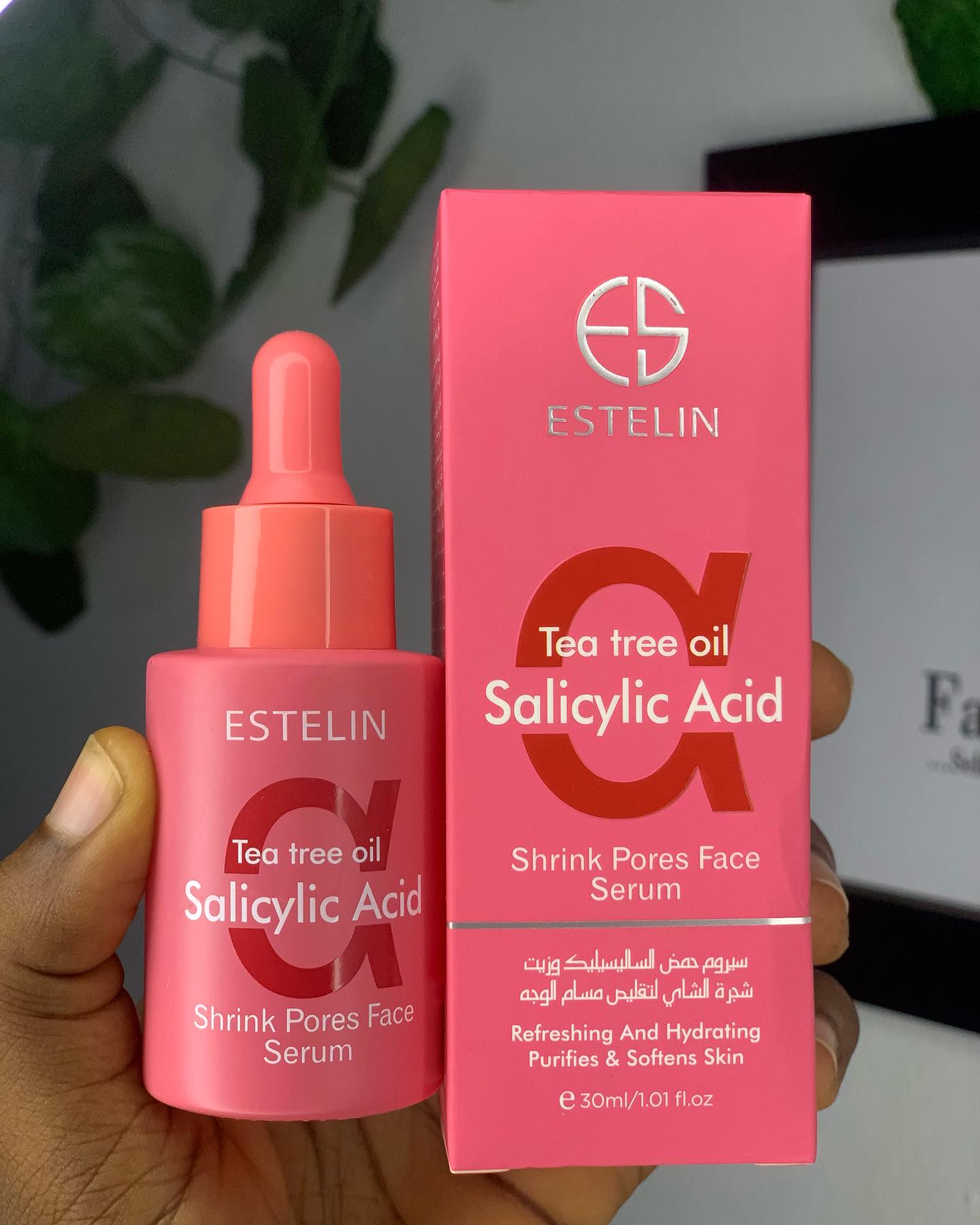 2 Packs Estelin Tea Tree Oil & Salicylic Acid Serum 30ml X 2 Control Excessive Oil Clears Clogged Pores Refreshing And Hydrating Purifies And Softens Skin Face Serum