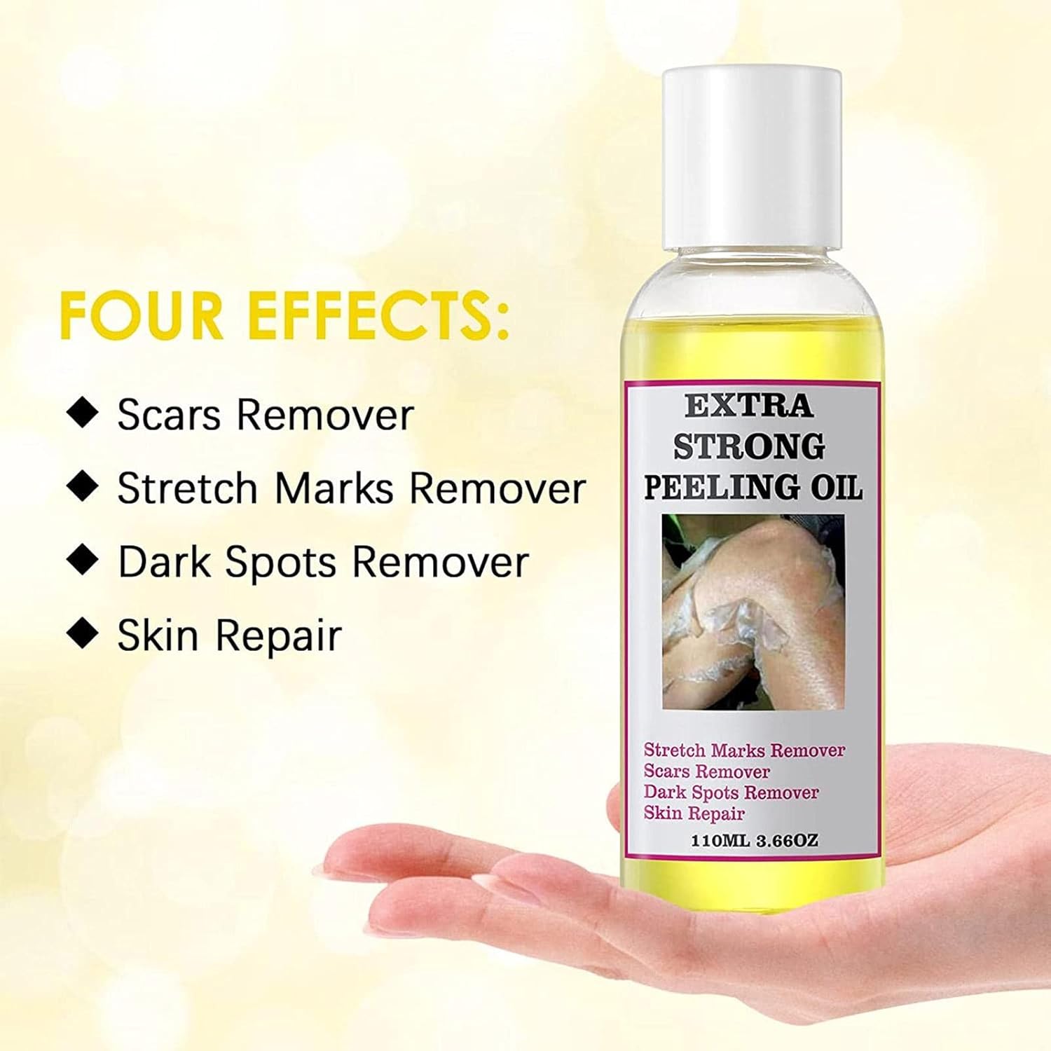 2 Packs Dr Davey Skin Peeling Oil | Safe Yellow Peeling Oil Extra Strength,Strong Peeling Oil for Skin Brightening Moisturizing, Removes Dead Skin Cells 118ml X 2
