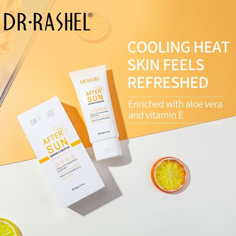 Dr. Rashel After Sun Soothing And Cooling Gel Enriched With Aloe Vera And Vitamin E Reduce Sun Burns Rehydrates The Skin Reduce Redness or Inflammation 60g