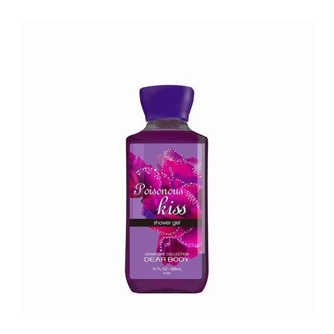 5 Pack Dear Body Poisonous Kiss Shower Gel ,Splash, Cream ,Lotion and Butter Sweet Fresh Scent Keep Fresh Body Washes 5 in 1 Set Signature Collection Body Luxuries Skin Care Set Body Washes
