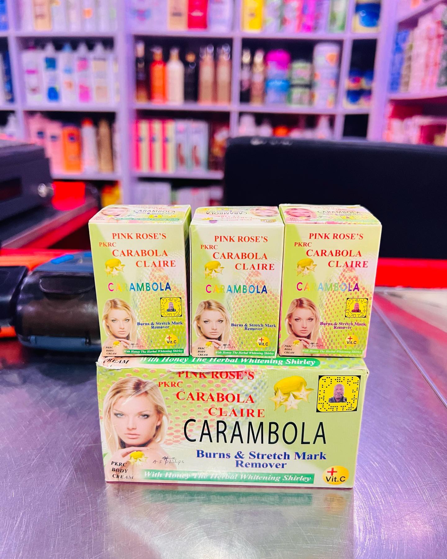 4 Packs Carambola Black Spots Herbal Soap With Honey for Removing Pimples & Blackheads Cleansing Nourishing Bar Bathing Organic Anti Ageing Full Body Natural Deep Cleaning Fruit  Fragrance 120g