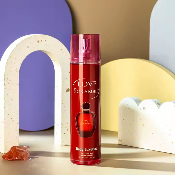 Body Luxuries Love Scramble 200ml Fragrance Body Mist For Women Romantic Perfume Set for Women - Long-Lasting, Non-Irritating, Multi-Purpose Spray Girls Body Signature Collections