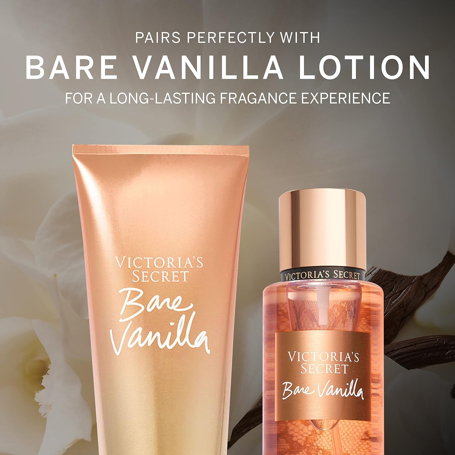 Victoria's Secret Bare Vanilla La Creme Fragrance Mist 250ml - Romantic Perfume For Women - Long-Lasting, Non-Irritating, Multi-Purpose Spray Fragrances for Women Girls Body Signaaure Collections