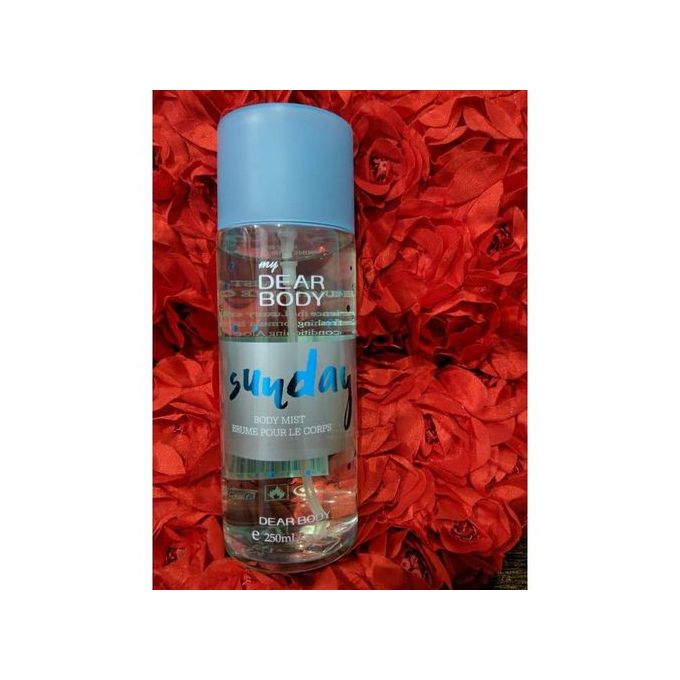 Dear Body Sunday Body Mist 250ml Fragrance Body Spray 250ml Fragrance Body Spray Body Spray Cool Fragrance Signature Collection Body Luxuries Women Fragrance Body Sprays