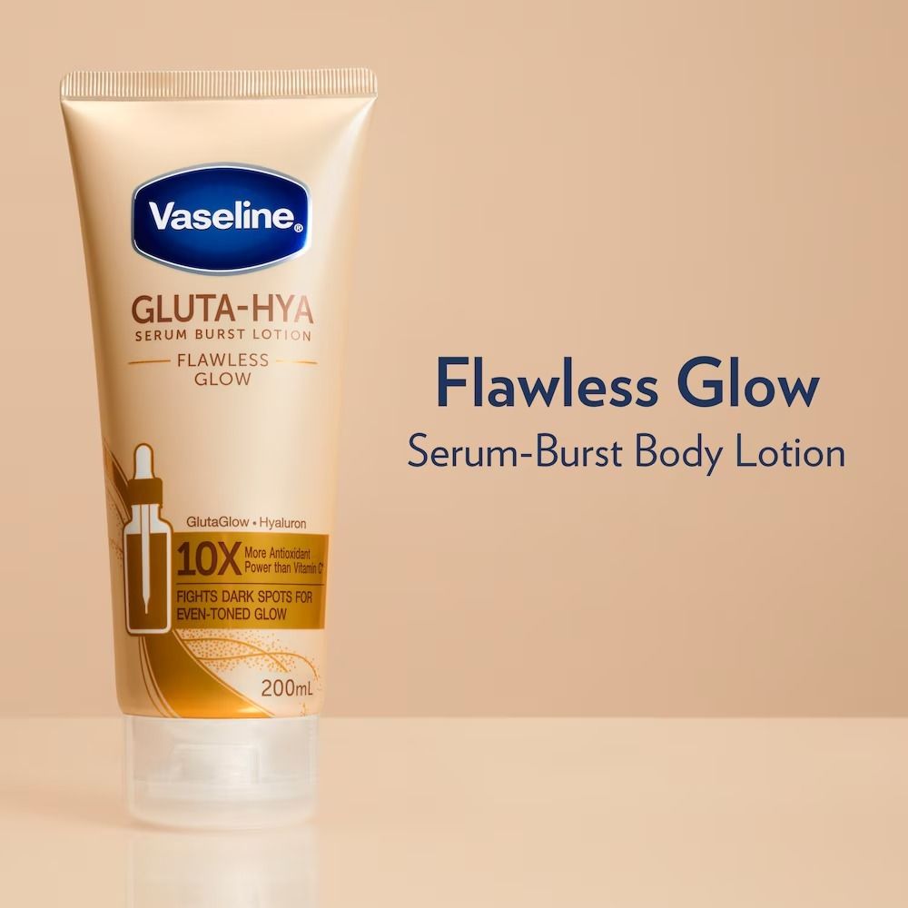 Vaseline Gluta-Hya Serum Burst Lotion 3-Pack – Flawless Bright 330ml + Dewy Radiance 330ml + Overnight Radiance Repair 330ml – Brightening Body Lotion Trio with GlutaGlow, Hyaluron & Pro-Retinol