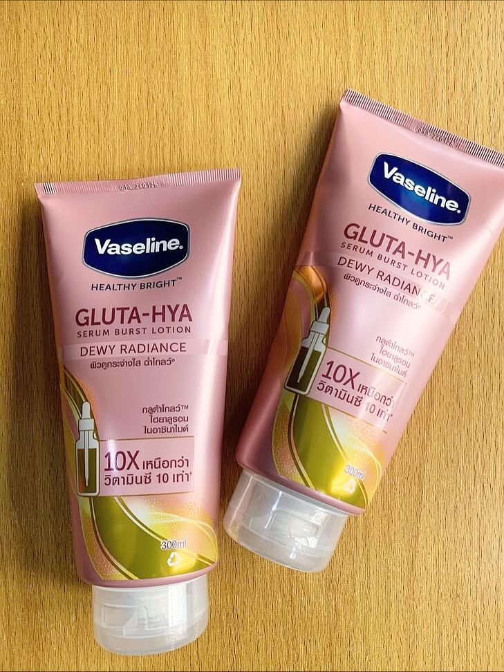 Vaseline Gluta-Hya Serum Burst Lotion 3-Pack – Flawless Bright 330ml + Dewy Radiance 330ml + Overnight Radiance Repair 330ml – Brightening Body Lotion Trio with GlutaGlow, Hyaluron & Pro-Retinol