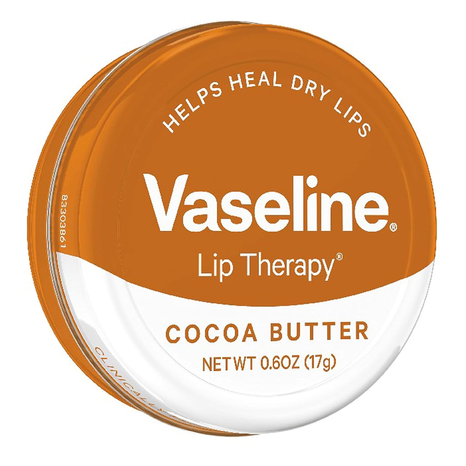Vaseline Lip Therapy Lip Balm Tin, Cocoa Butter, 0.6 oz Made from pure Vaseline Jelly to lock in moisture Infused with rich cocoa butter and an appealing cocoa and vanilla scent