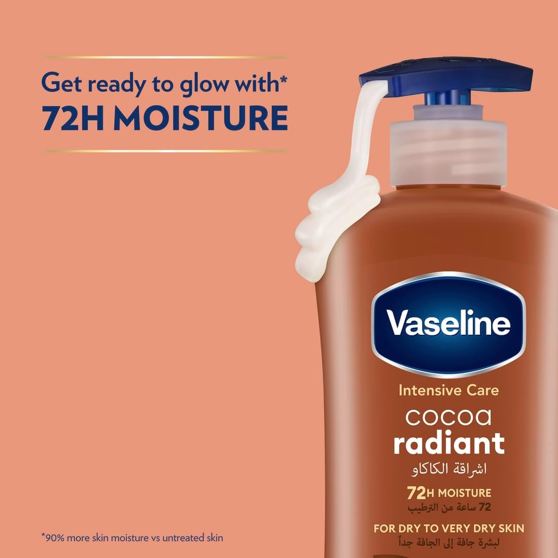 Vaseline 2-Pack Skincare Set – Cocoa Butter Body Lotion 400 ml + Gluta-Hya Pro-Age Serum-Burst Lotion 170 ml – Deep Nourish, Brighten & Firm Skin with Fast Absorption
