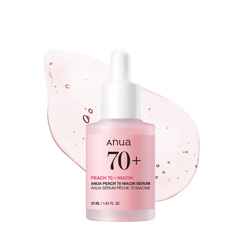 Anua Peach 70 Niacin Serum 70% 30ml | Brightening & Hydrating Face Serum, Peach Extract & Niacinamide Formula, Evens Skin Tone, Reduces Dark Spots, Lightweight Korean Skincare