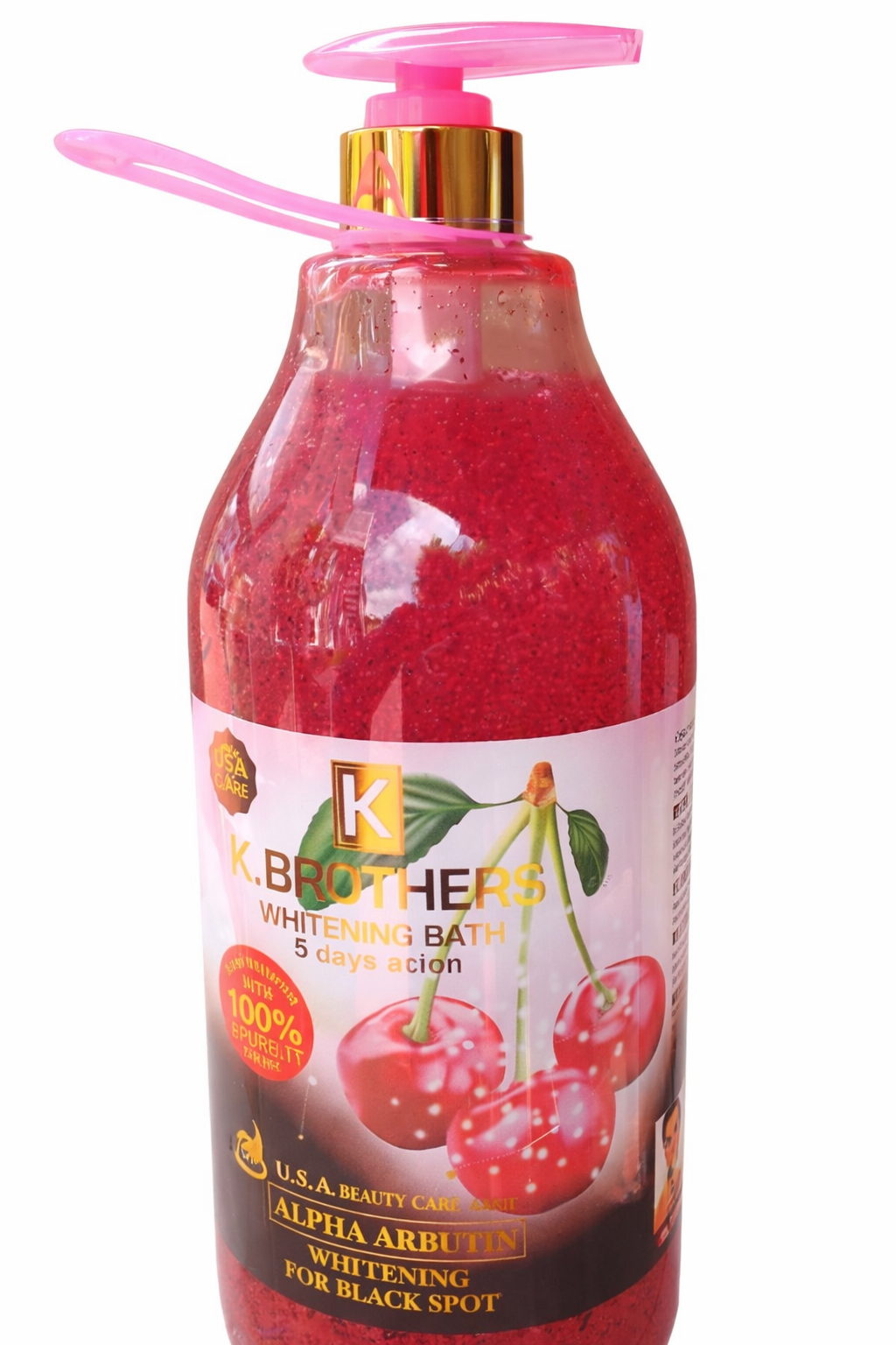 K-Brothers Whitening Bath 5 Days Action Alpha Arbutin Extra Whitening Body Wash Black Spot Correcting With 100% Pure Fruits Extract Skin Brightening Deep Cleansing Shower Gel Unisex