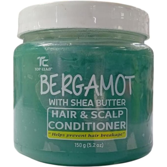 Top Class Bergamot With Shea Butter Hair & Scalp Conditioner 150g Prevents Hair Breakage Strengthens Roots Moisturizes Scalp Repairs Dry Damaged Hair Nourishing Hair Treatment For All Hair Types